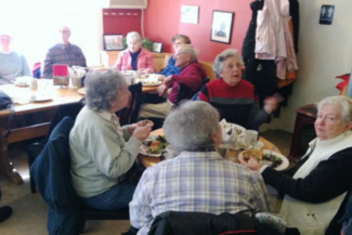 Council on Aging Event at a Restaurant
